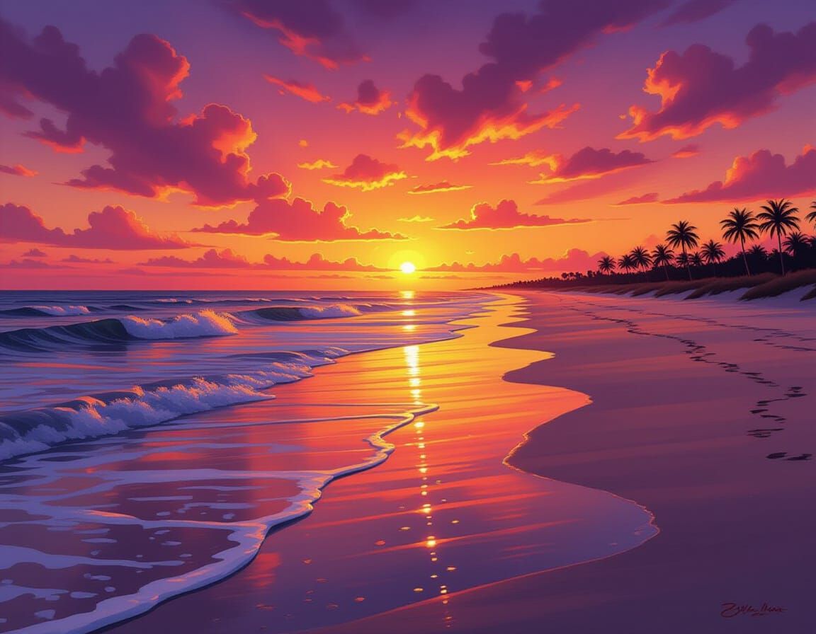 Epic Gulf Coastline at Sunset