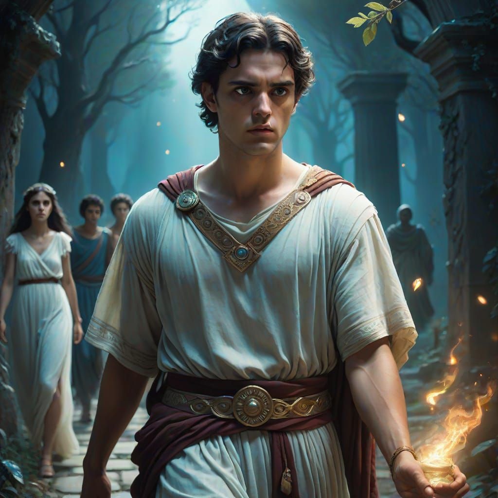 Orfeo and Euridice in the Underworld