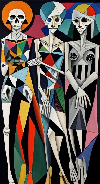 Musical Gothic Cubism Dance Macabre Image