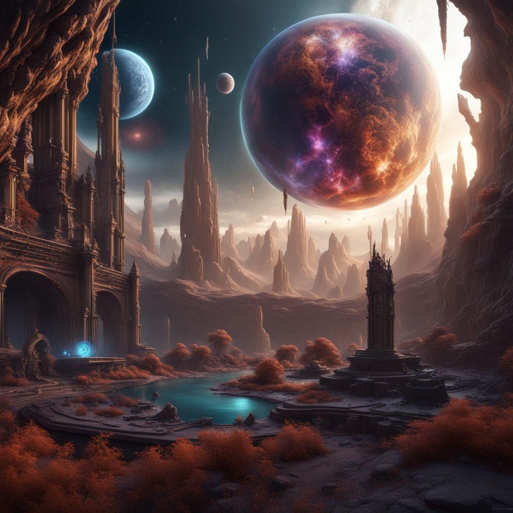 Birth of a Universe: Detailed Fantasy Concept Art