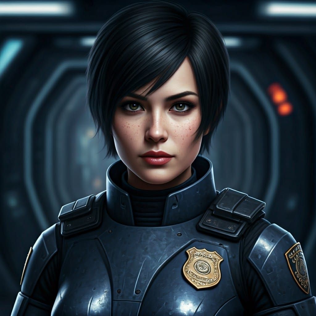 Scifi police officer...