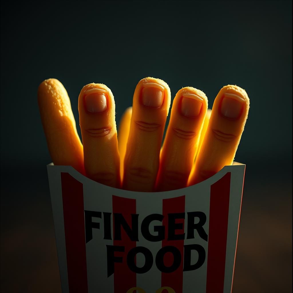 Surreal 'Finger Food' Film Still in Dark Realism Style