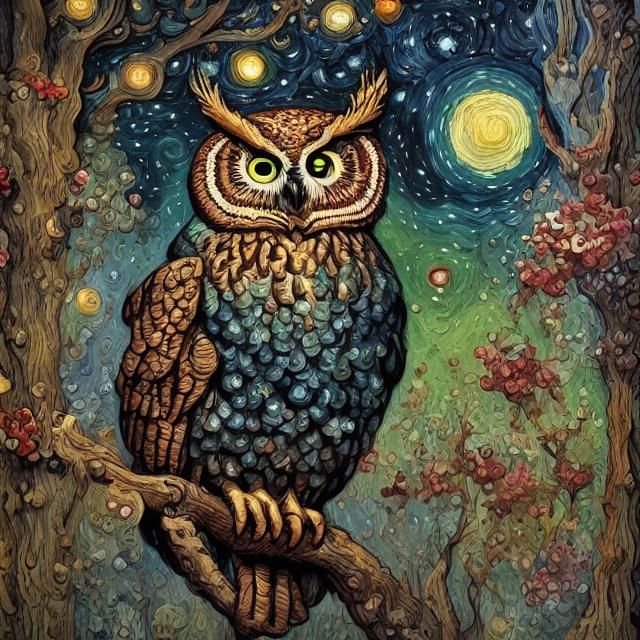 One eyed owl