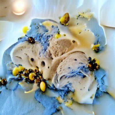 Mustard Seed Blueberry Ice Cream