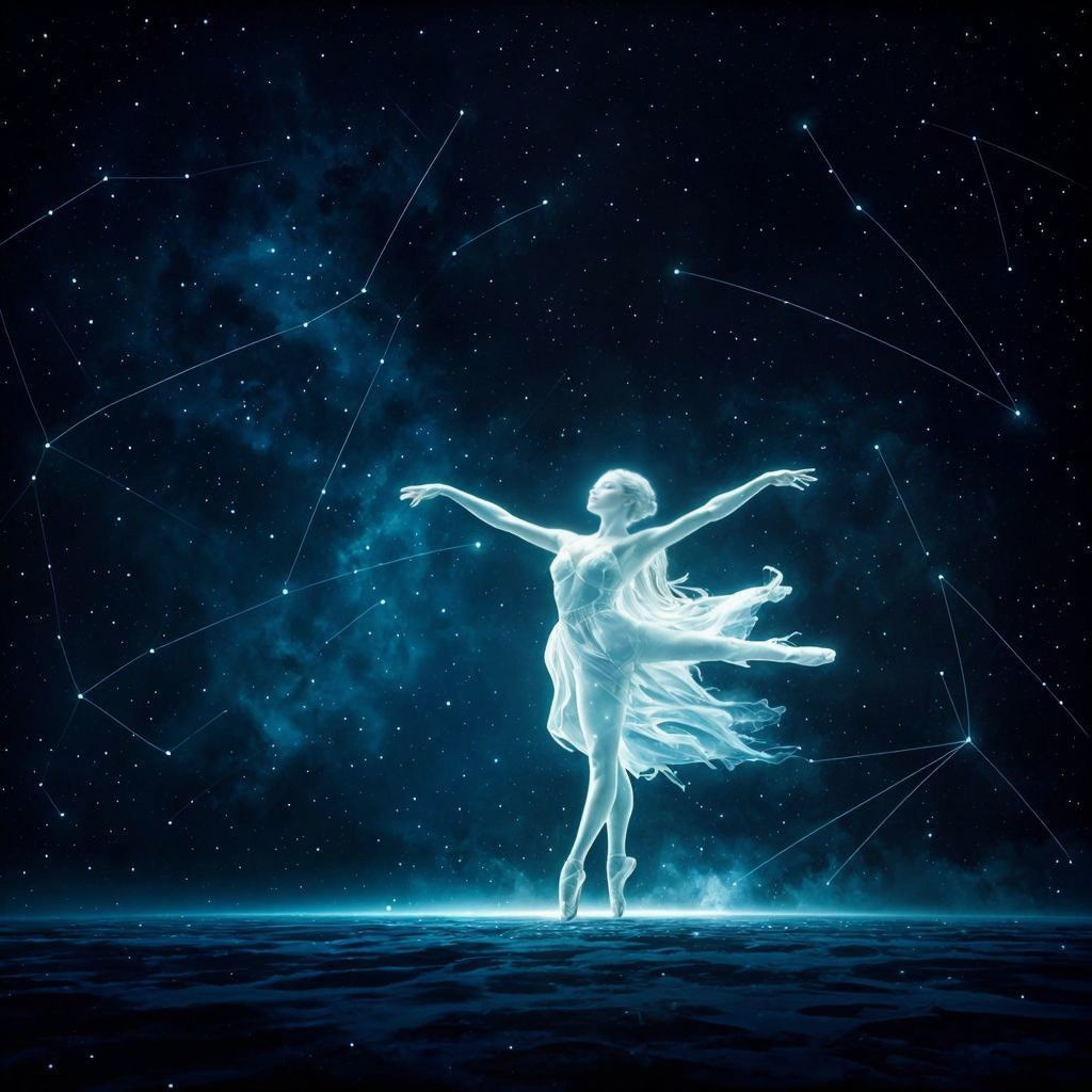 Celestial Ballet: Stardust Dancers in the Night Sky