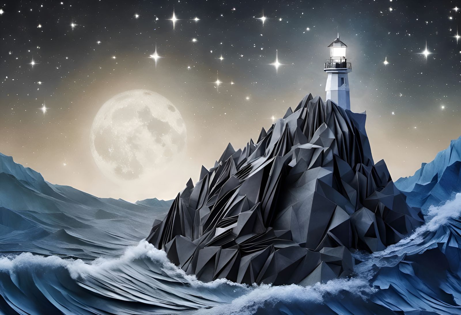 Lighthouse at Origami Point