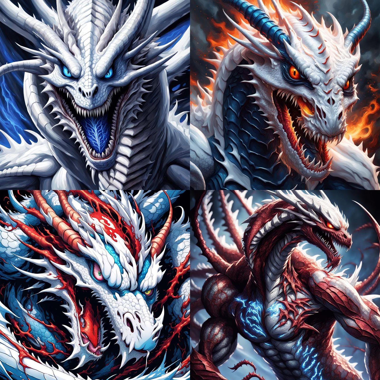 Blue-Eyes White Carnage Dragon Yu-Gi-Oh Card