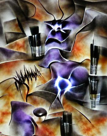 Abstract Ink Drawing of Dark Possession