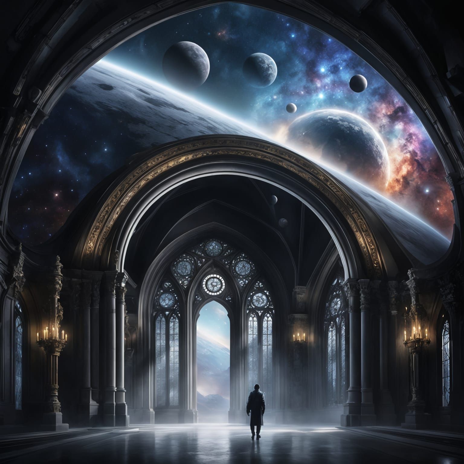 Galactic Gothic: Arched Windows to Outer Space