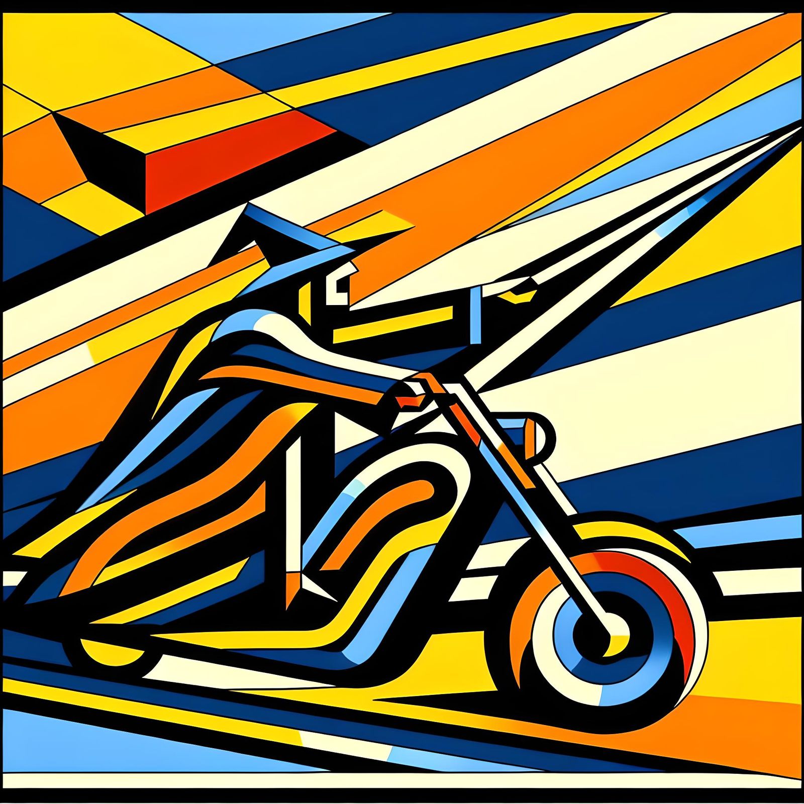 Wizard on Motorcycle: Abstract Early Modern Art