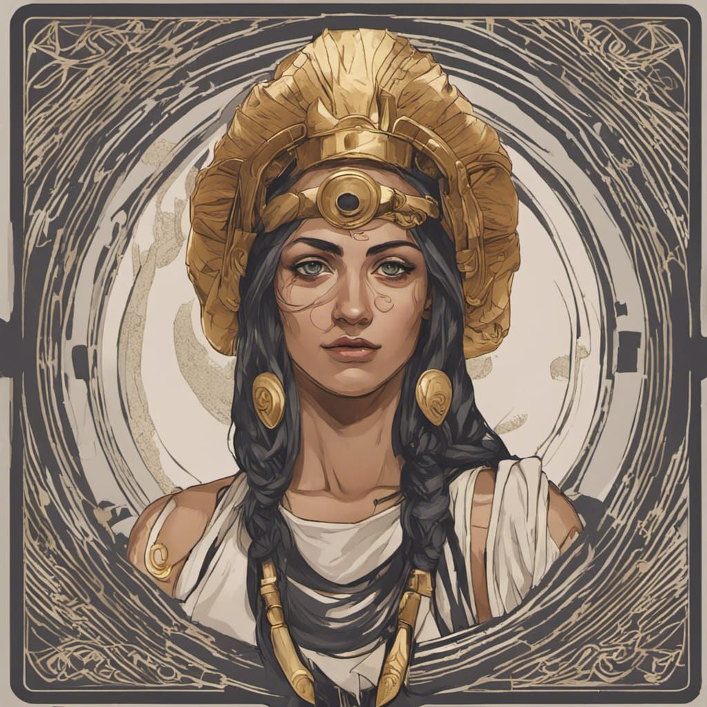 Oracle of Delphi: Ancient Greek Priestess with Rugby