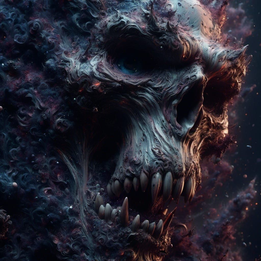 Dramatic Graveyard Concept Art in Hyperrealistic Style