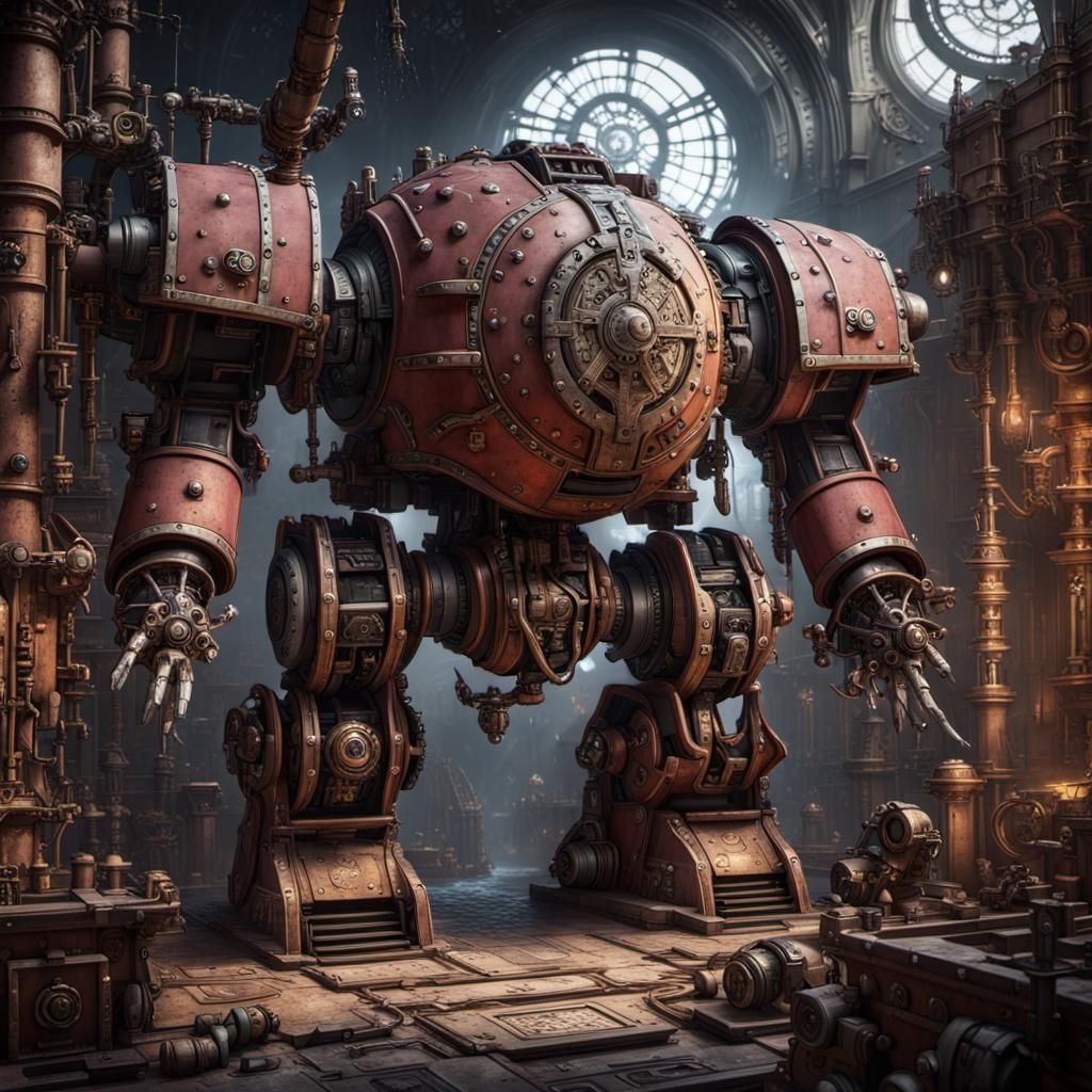 Warhammer 40K Adeptus Mechanicus Detailed Matte Painting