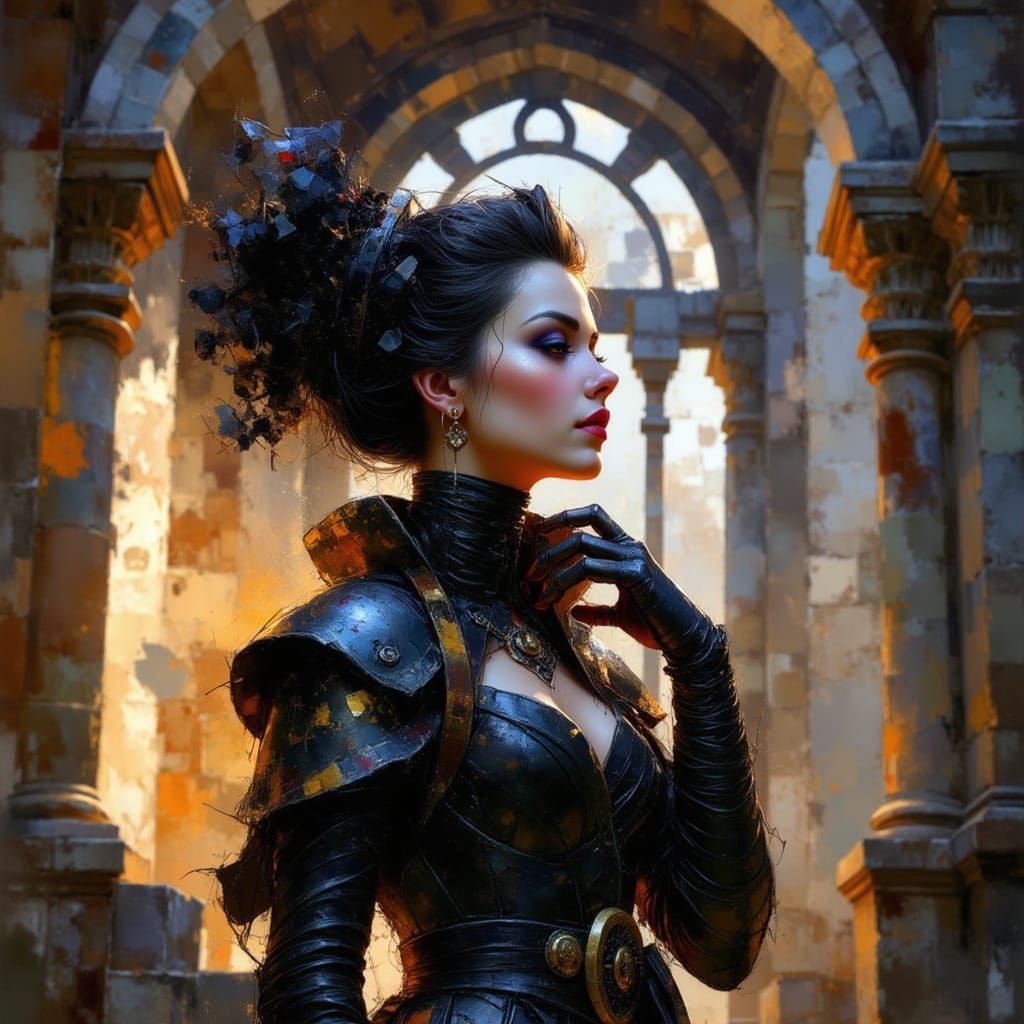 Realistic Landscape Silhouette in Hyperdetailed Style