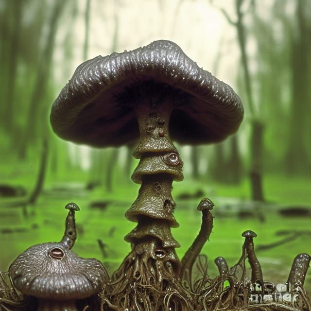 Eldritch Toadstool in a Swamp of Decay