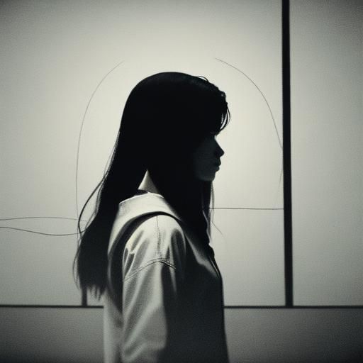 Elegant Single Line Drawing in Cinematic Style