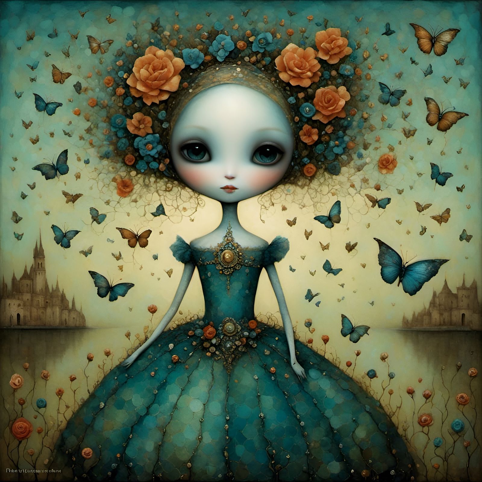 Drow Doll Dance: Surreal Art