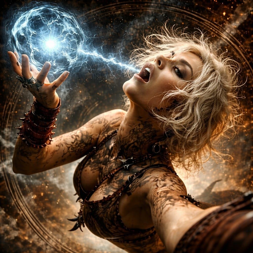 Dynamic Action Pose Captured From Extreme Camera Angle