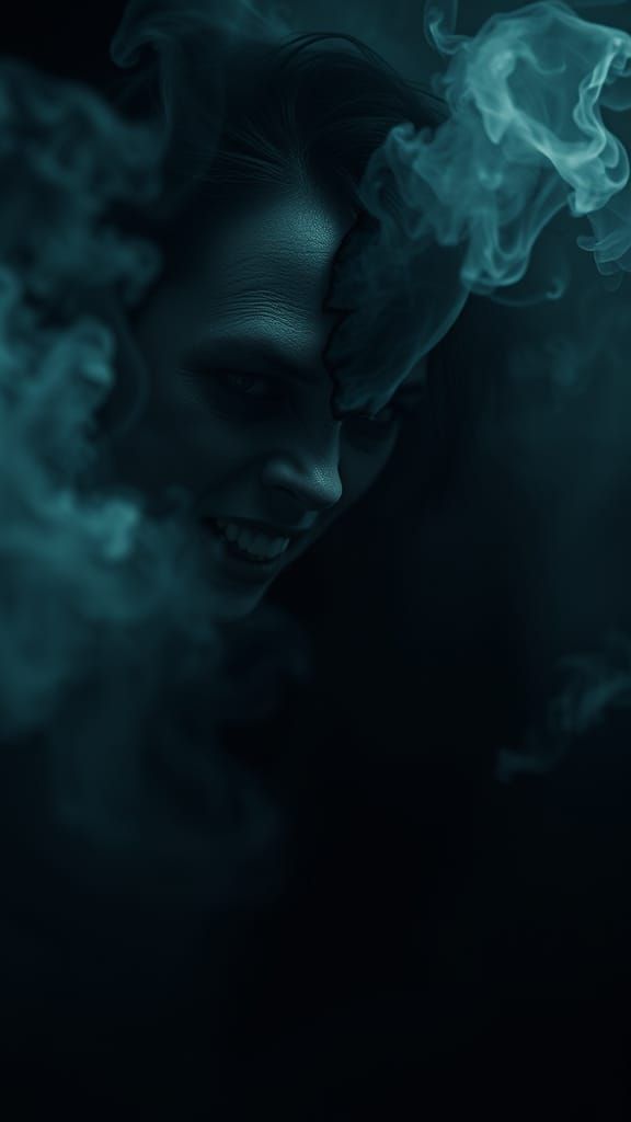 Horrifying Woman Vanishing Into Smoky Void