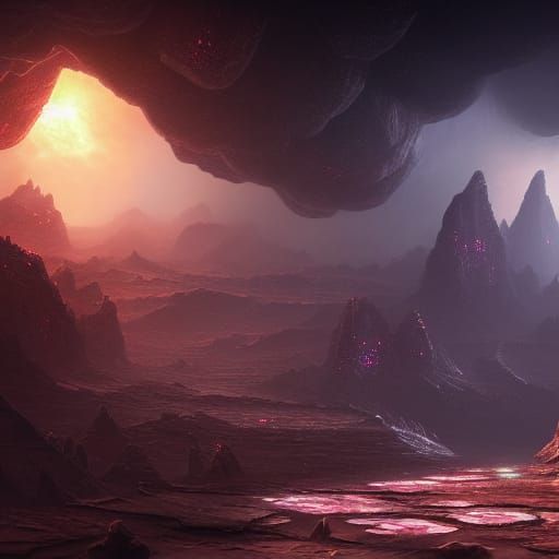 Astronaut in Space: Detailed Matte Painting