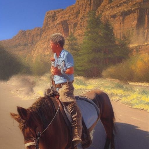 Nostalgic Memories as Oil Painting