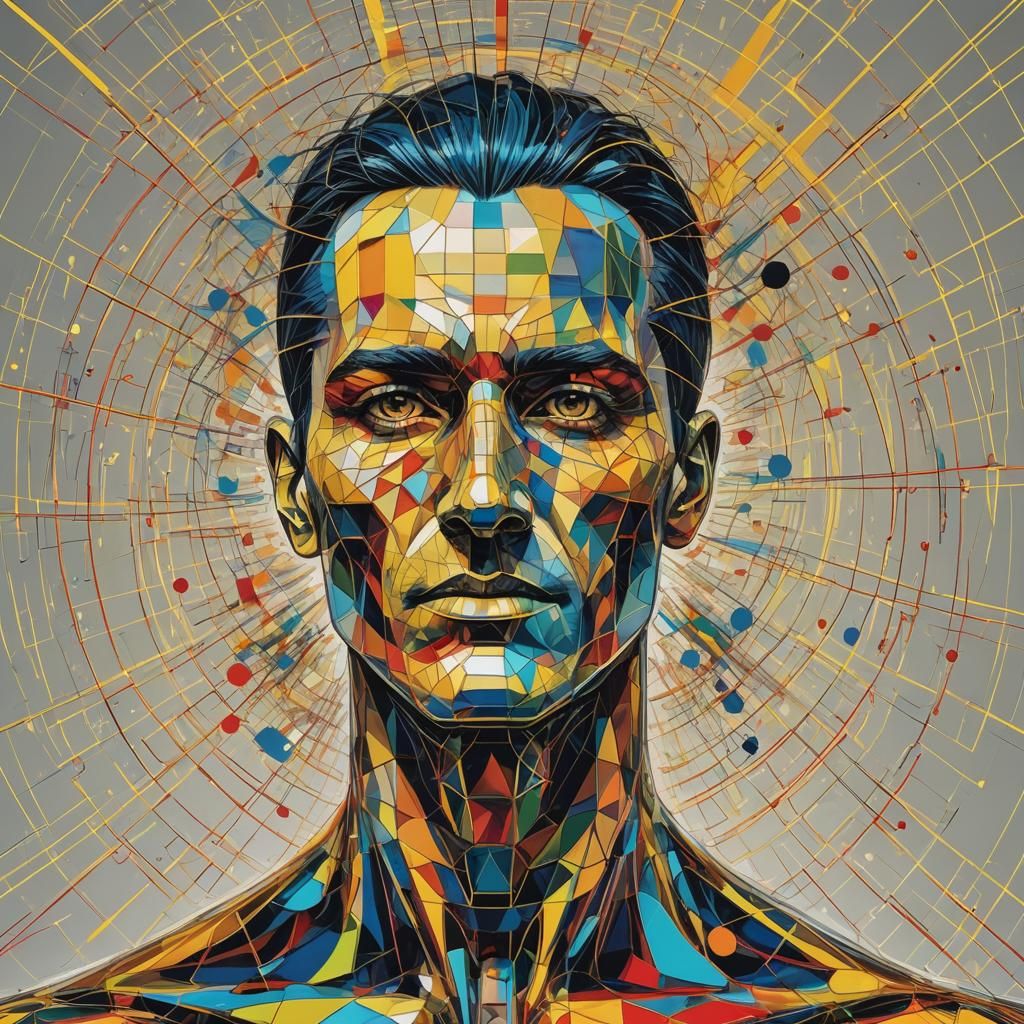 Gossamer Man in Pop Art Style