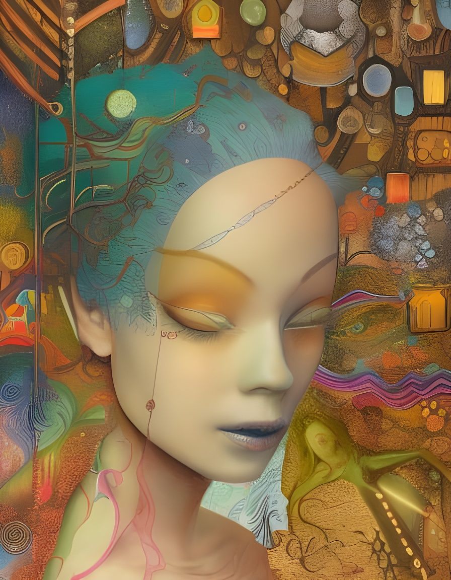 Ethereal Submarine City at Sunset in Pastel Tones