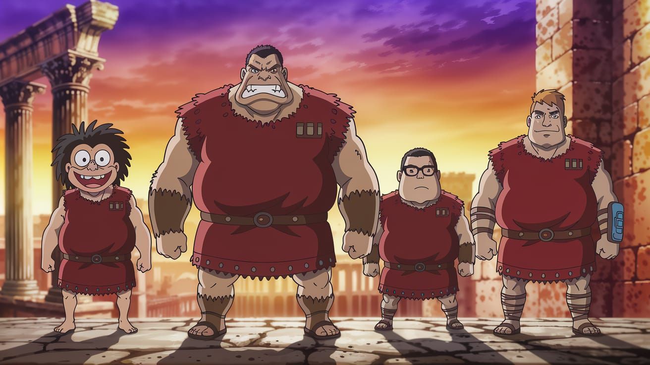 Ancient Roman Heroes Emerge in Vibrant Anime Style