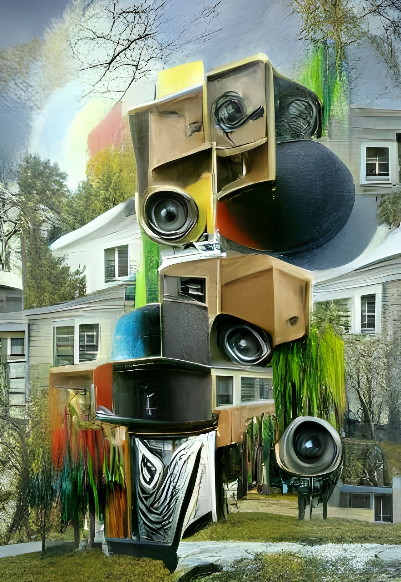 Kingston Sound System Block Party in Cubist Style