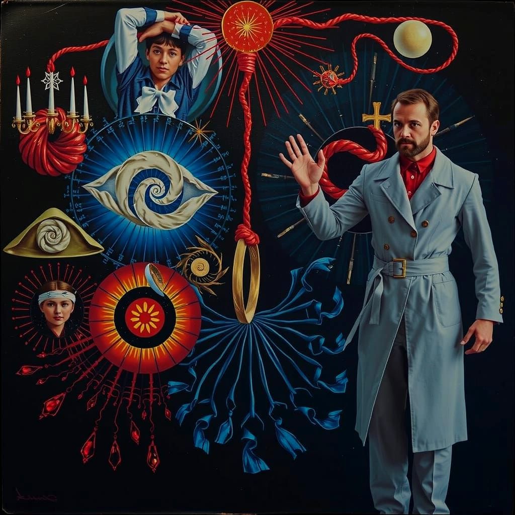 Abstract Swirling Forms in Vibrant Red Tones