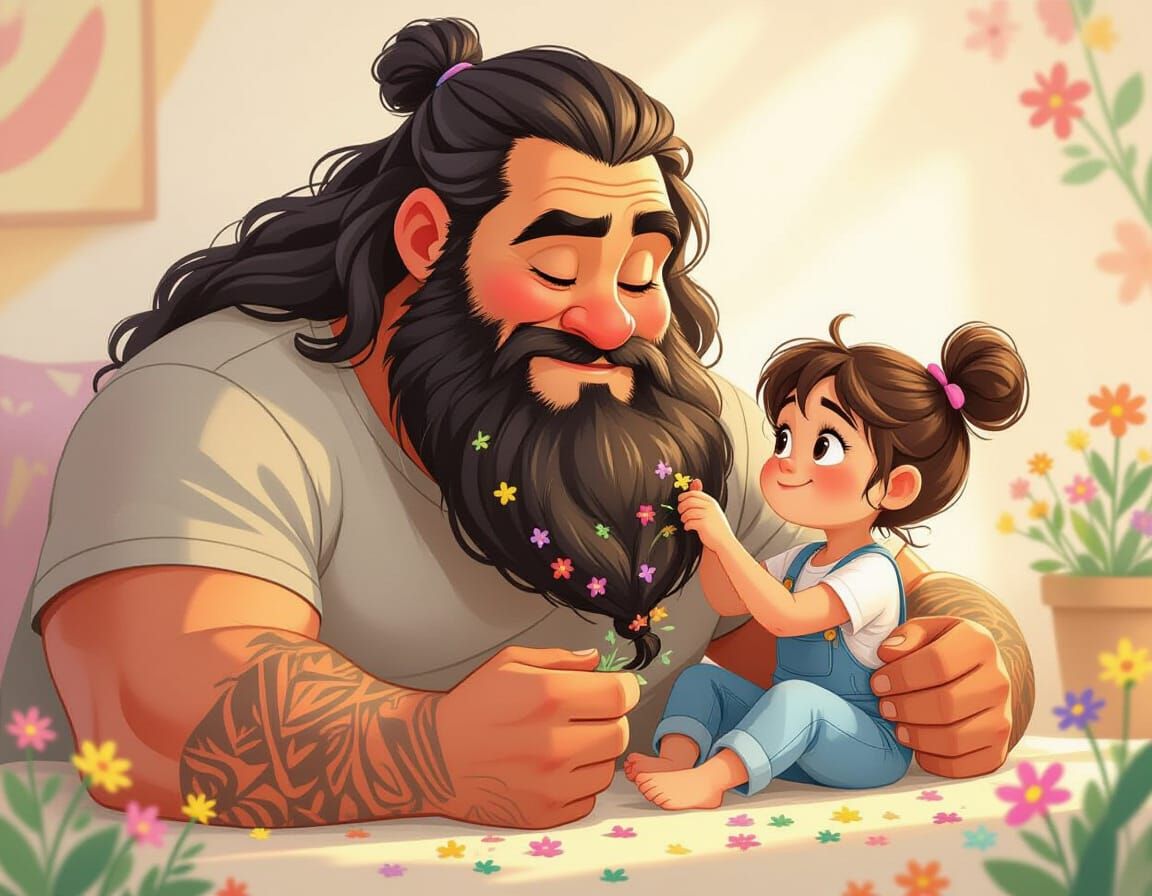 Heartwarming Father-Daughter Moment in Pixar Style