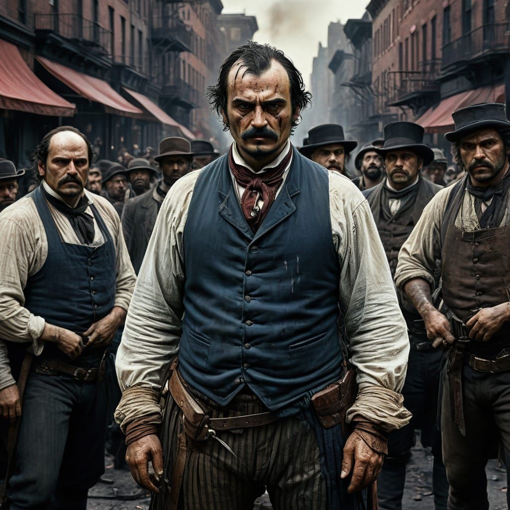 Gritty 19th-Century New York City Scene in Dreamcore Style