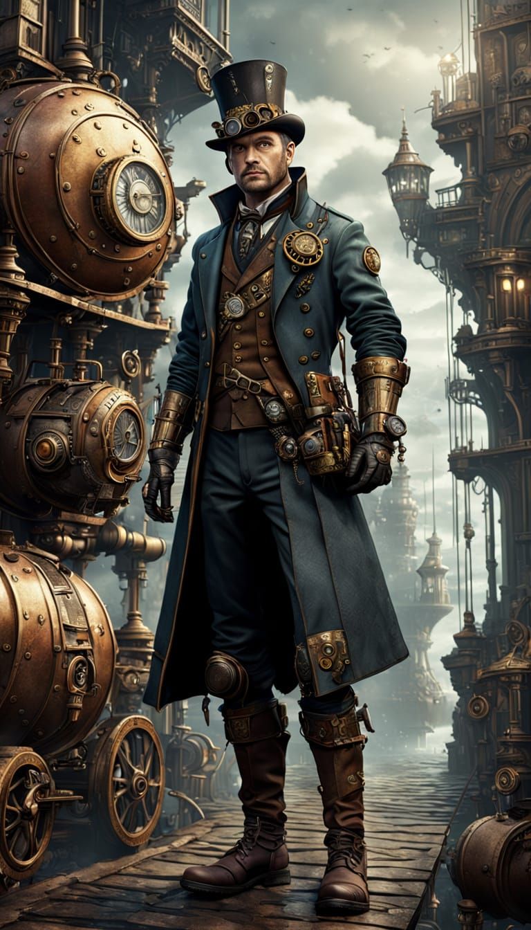 Steampunk Warrior in Elegance
