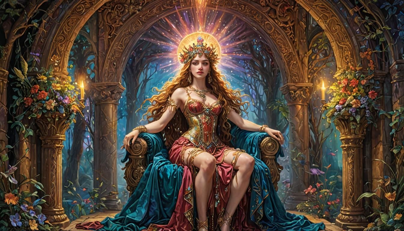 Throne of Light: A Fantasy Art Vision