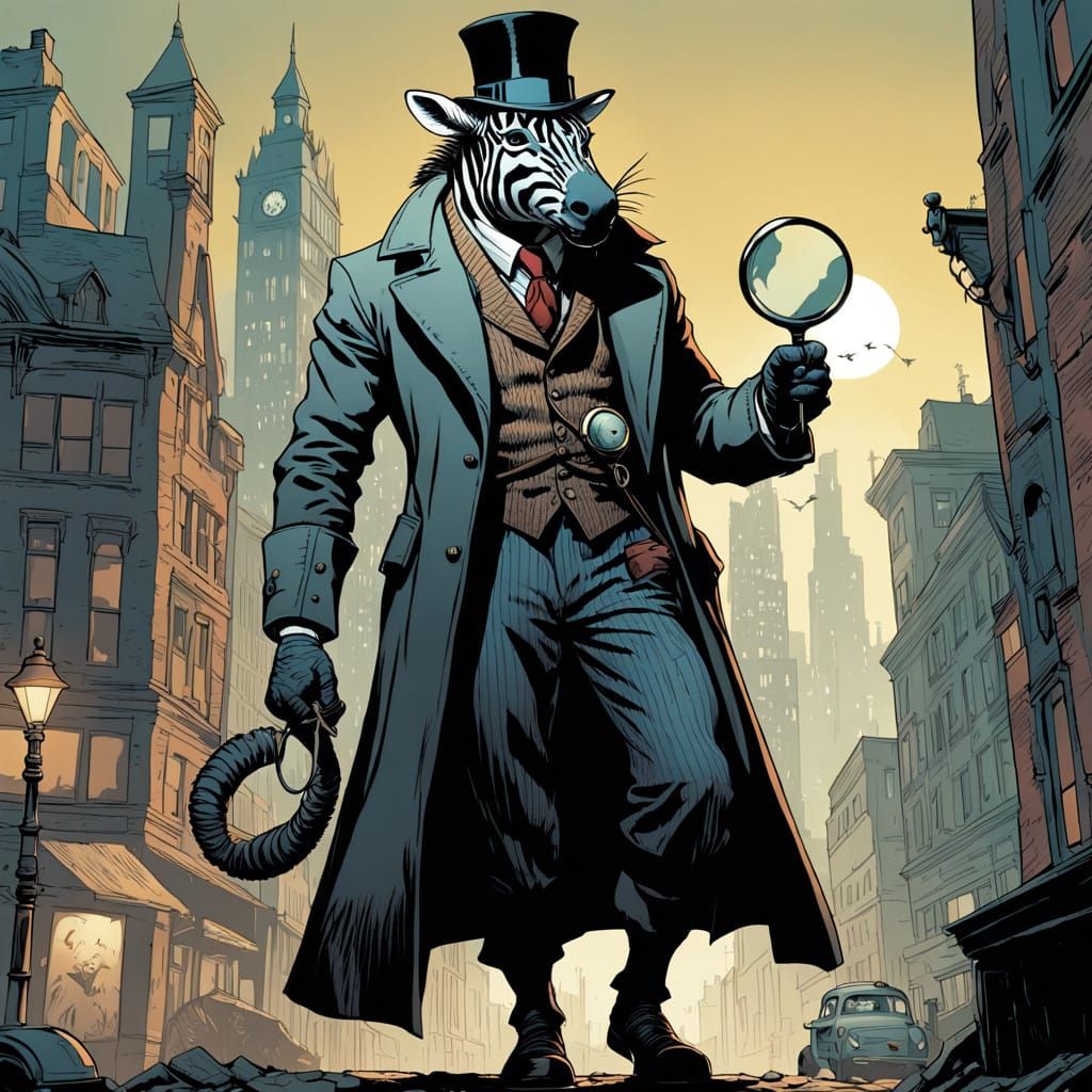 Sherlock Zebra Leaps into Victorian Urban Action