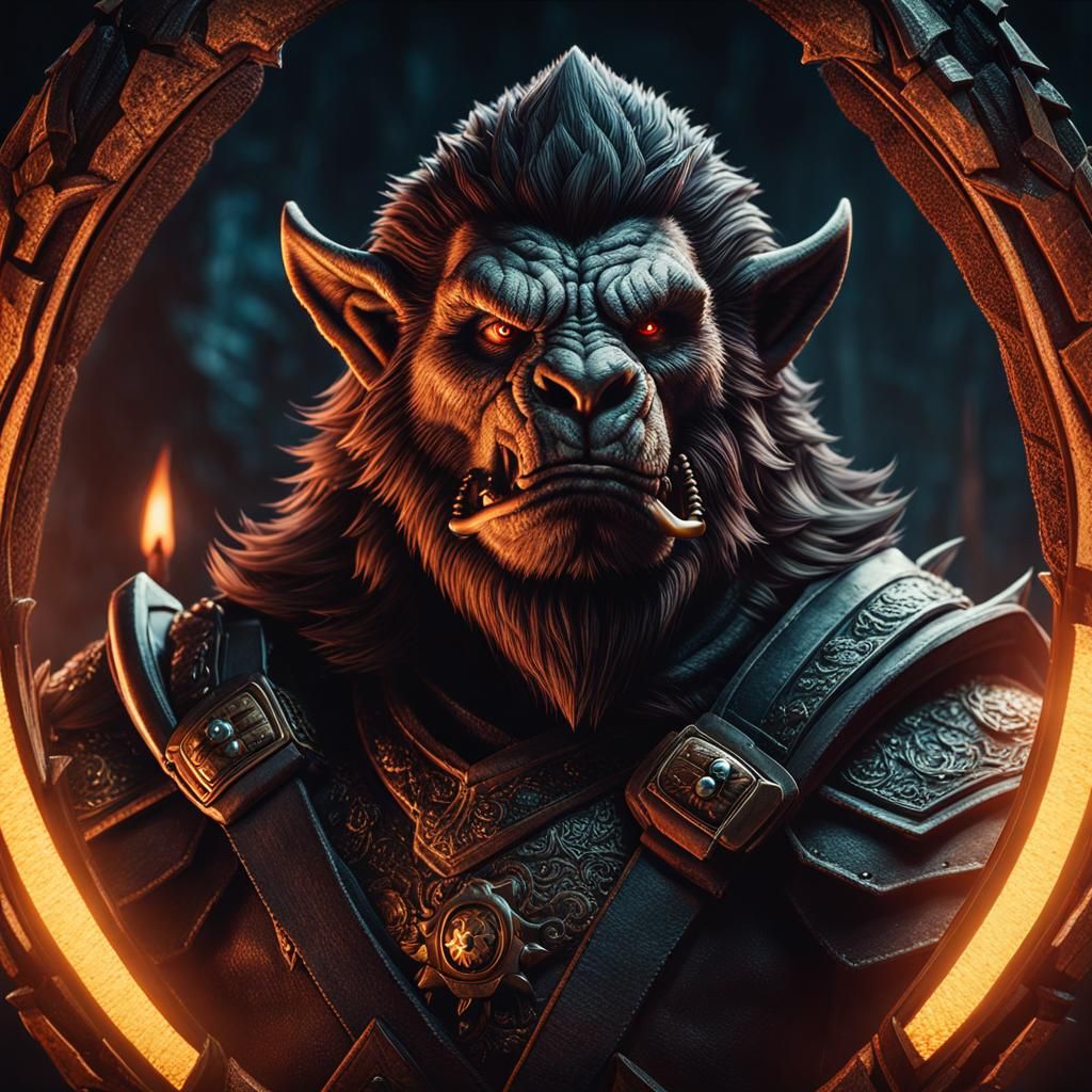 Dramatic Portrait of a Bugbear Assassin