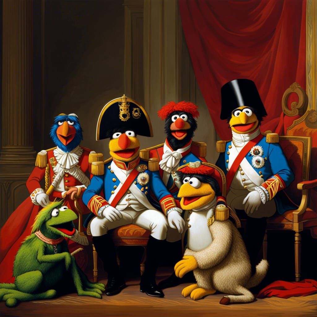The court of Napoleon Bonaparte, as muppets