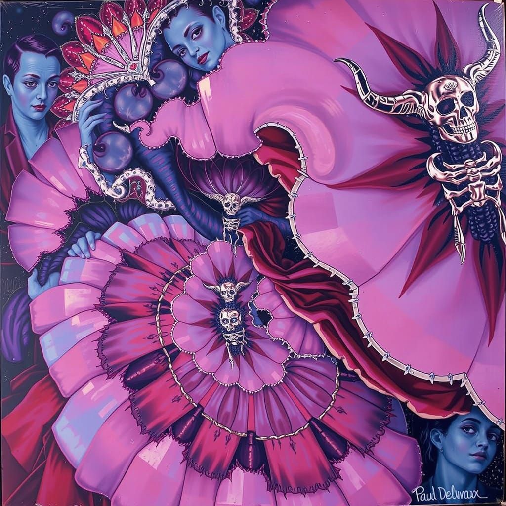 Voodoo Queen in Expressionist Oil Painting Style