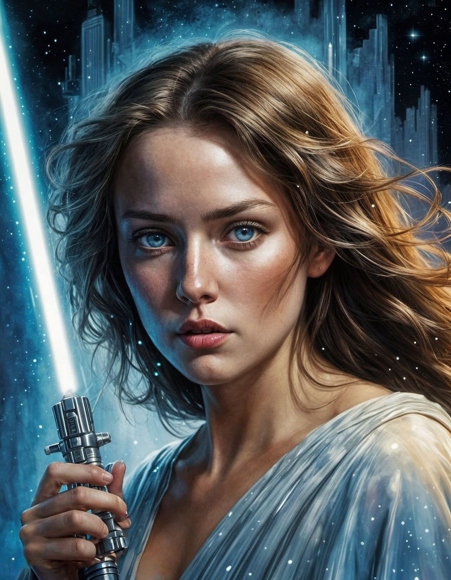 Vibrant Plus-Size Jedi Stands Ready for Battle in Dystopian ...