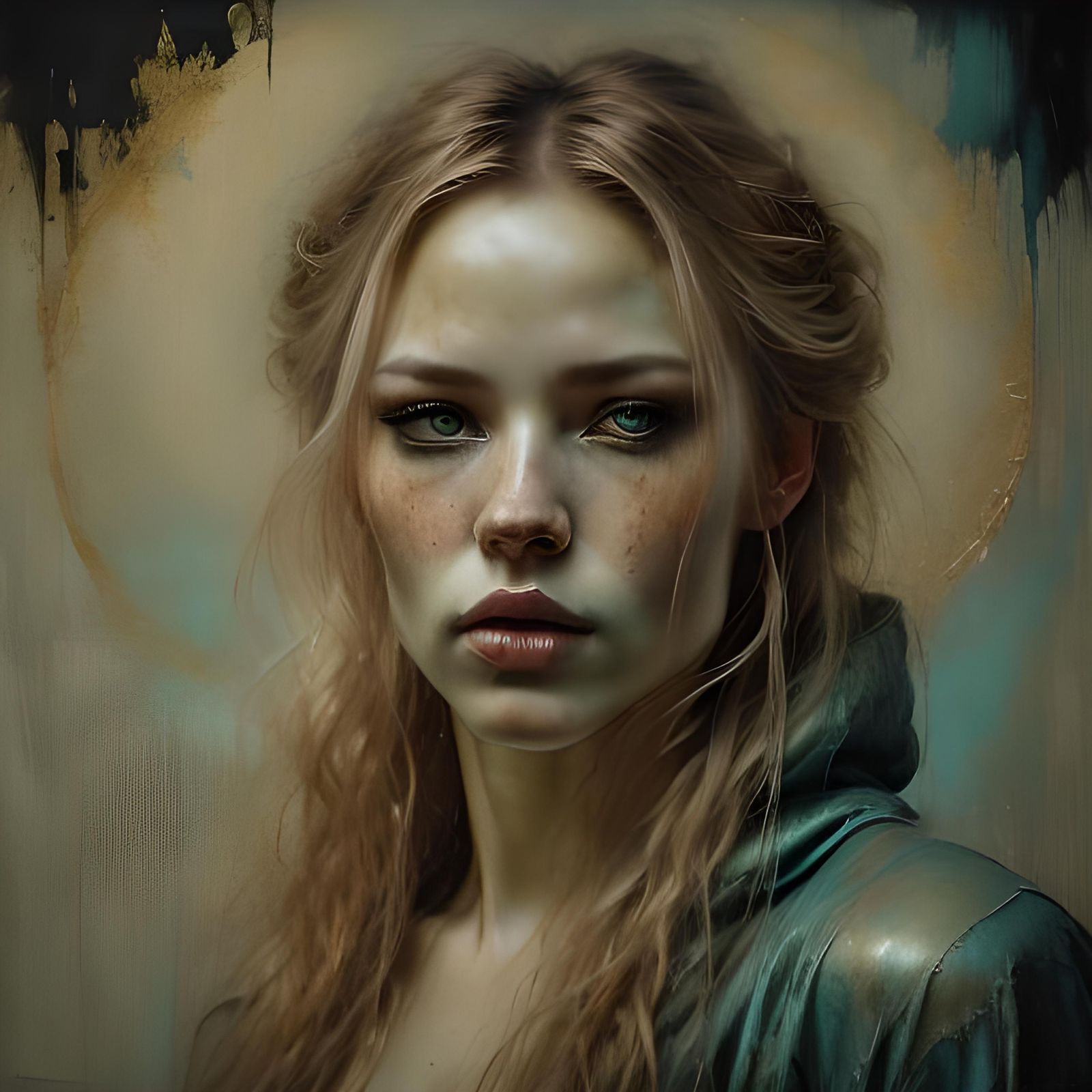 Majestic Blonde Man in Opulent Royal Hall