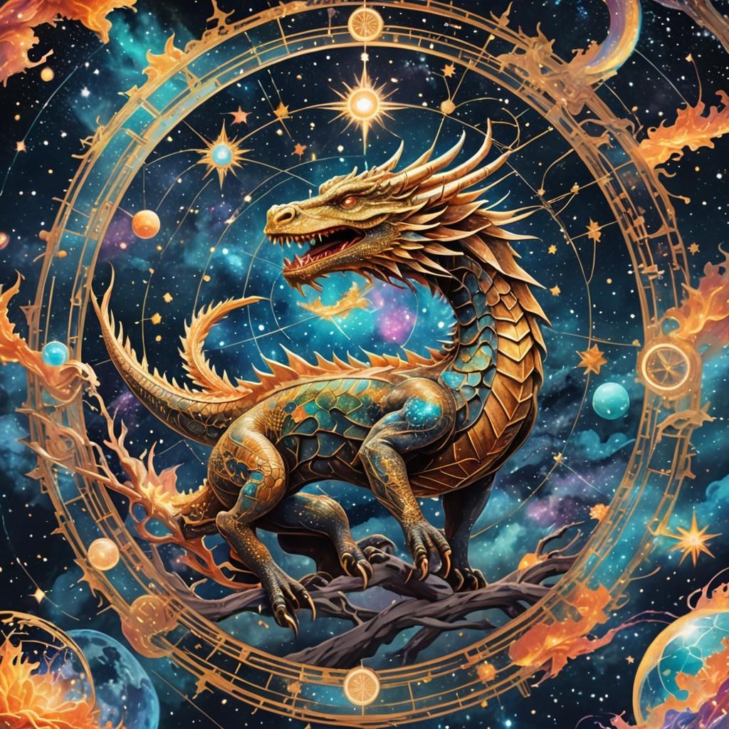 Magical Dragon Constellation Reawakens in Cosmic Dream