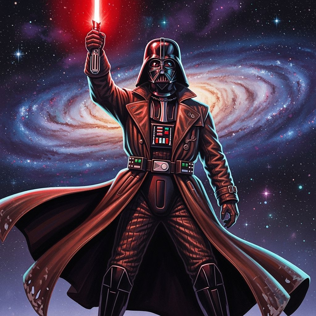 Darth Vader as 1940s Propaganda Poster Art