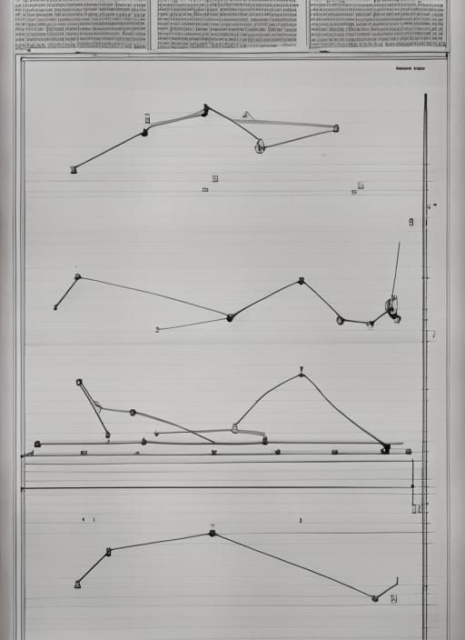Volcanic Island Graphic Score in 3D Render