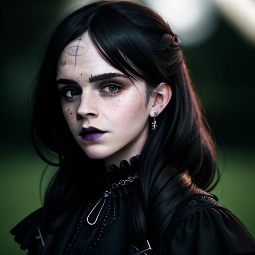 Gothic Emma Watson: Professional Photography