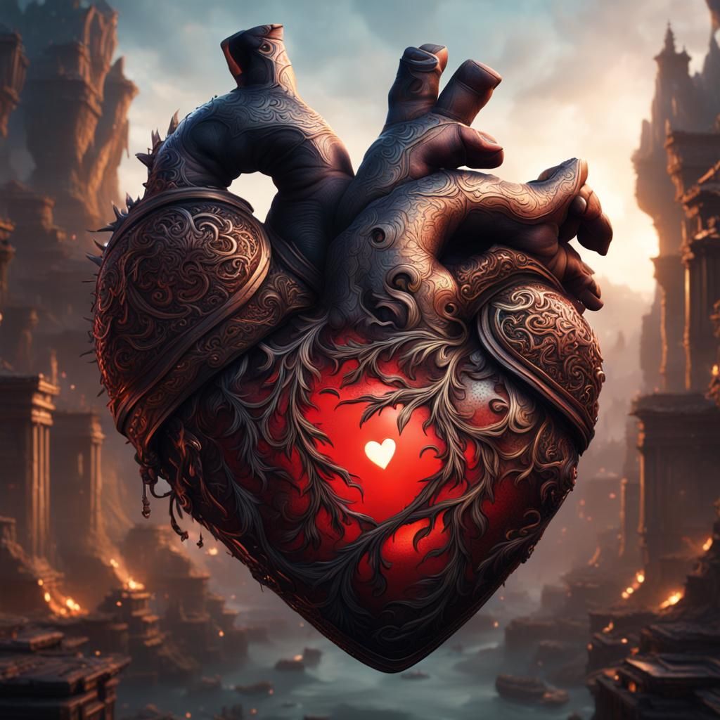 Heart in the air