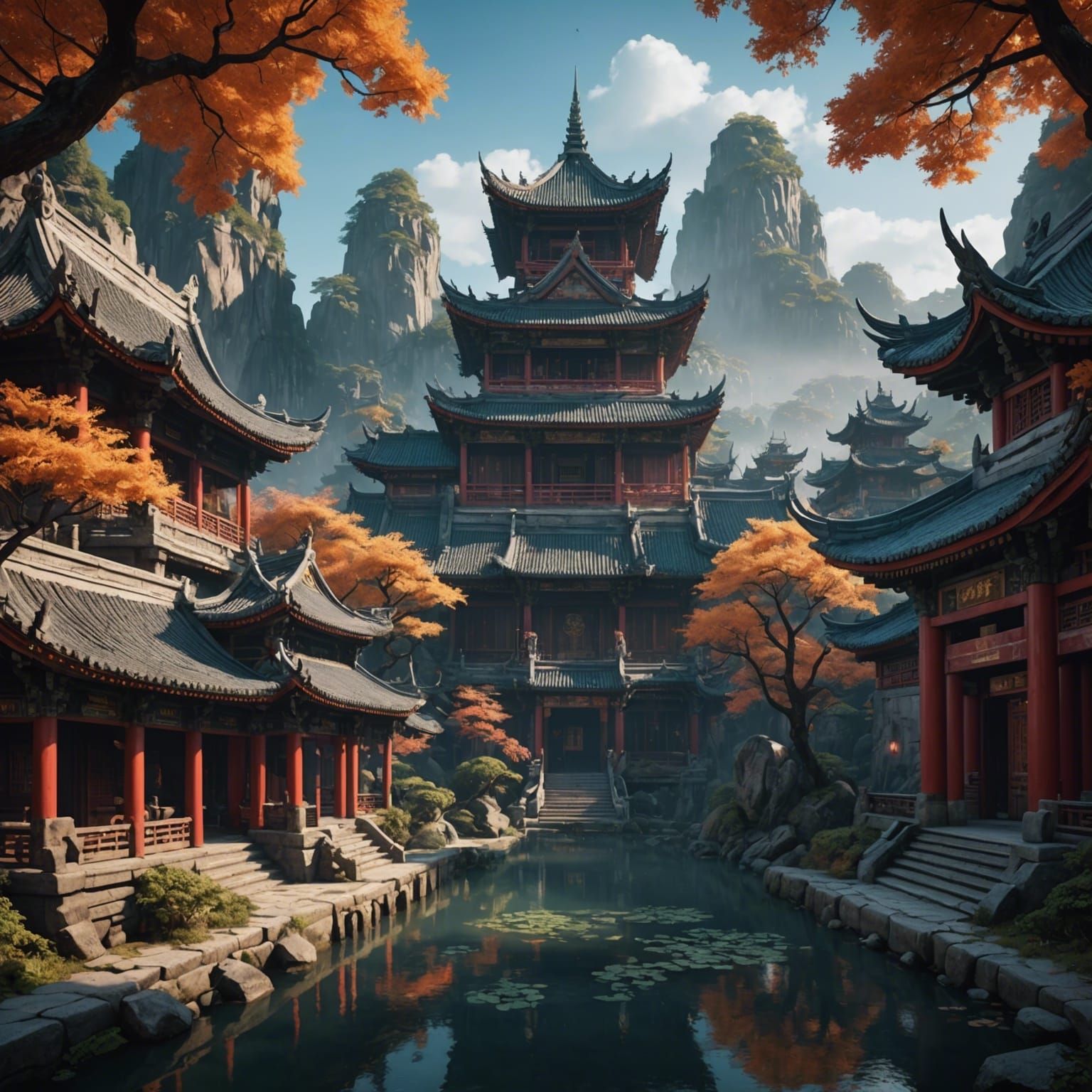 Kung Fushi: Detailed Matte Painting in Unreal Engine