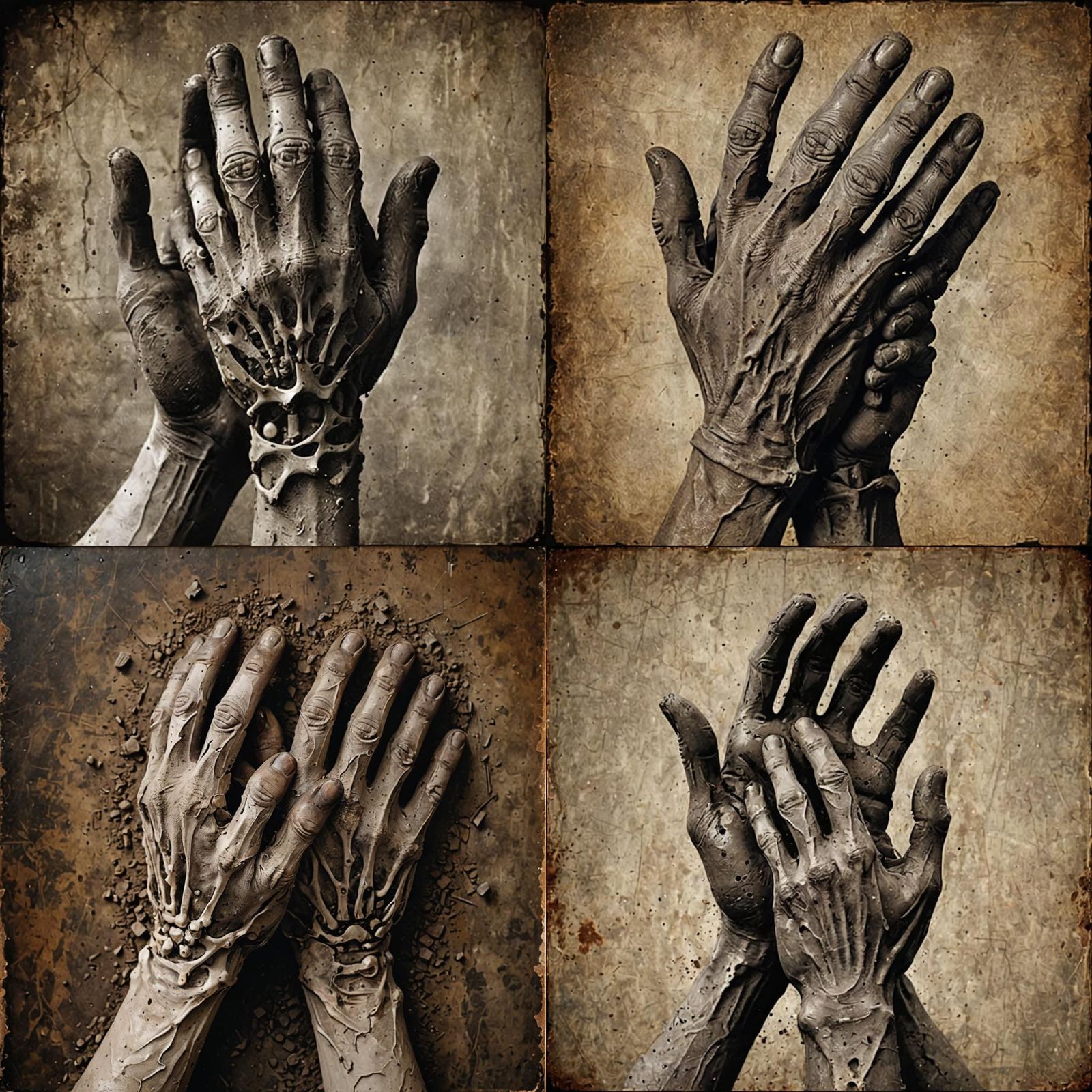 Weathered Hands: A Grunge Aesthetic of Resilience