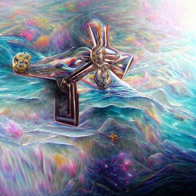 Handcuffed Cross Opens to Cosmic Sea