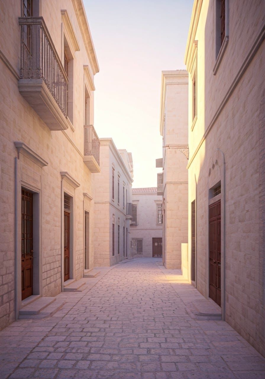 Whimsical Street in Impossible Architecture