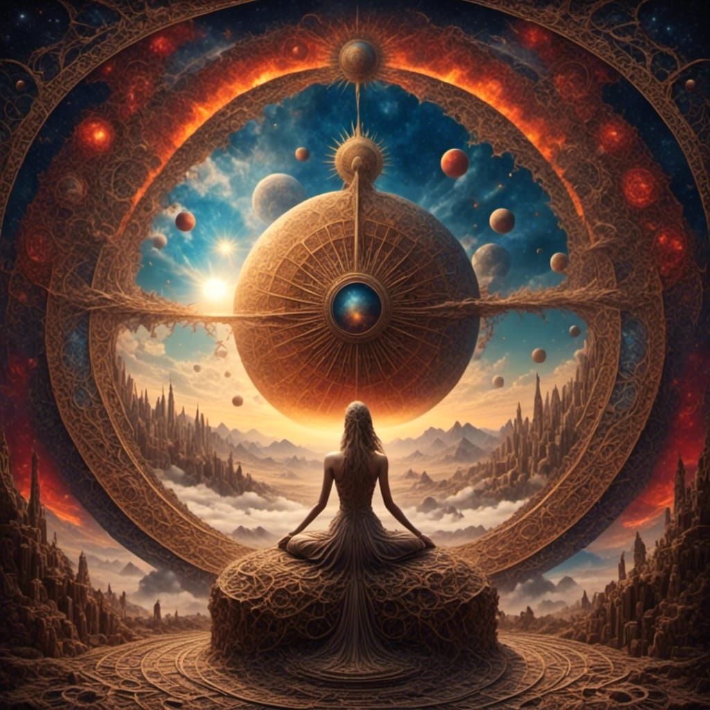 Tiled Sunshine Dreamscape with Bright Textures